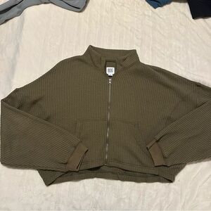 Urban Outfitters BDG Waffle Knit Zip Up